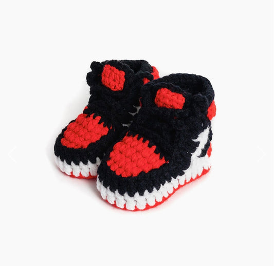 Handmade Baby Crochet - Red/ Black 1