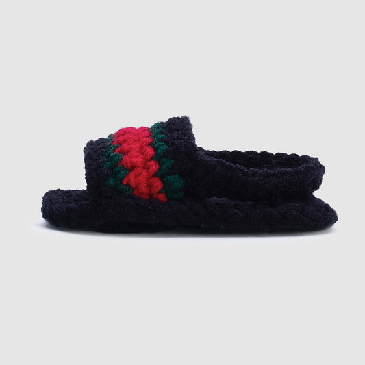 Handmade Baby Crochet - GG Black Slide